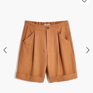 Madewell pleated Caldwell Shorts